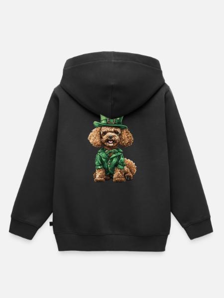 Pudel - Kinder Premium Organic Hoodie - Schwarz