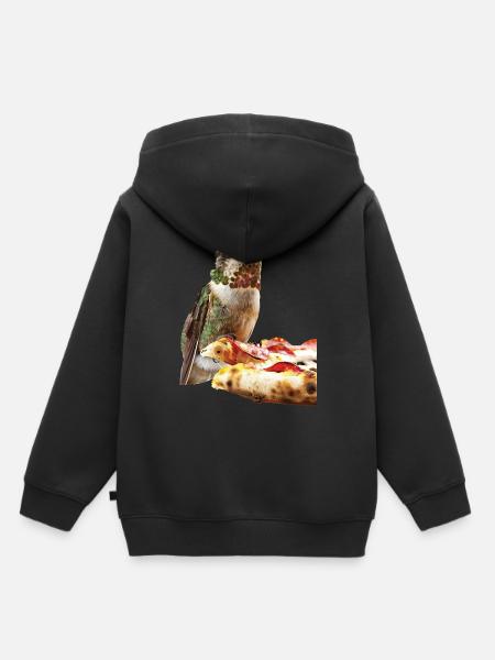 Kolibri - Kinder Premium Organic Hoodie - Schwarz