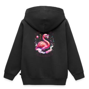 Kölle Alaaf Party wie eine Flamingo-Atmosphäre - Kinder Premium Organic Hoodie - Schwarz - Hinten - AI Model Kid Male (0cm)