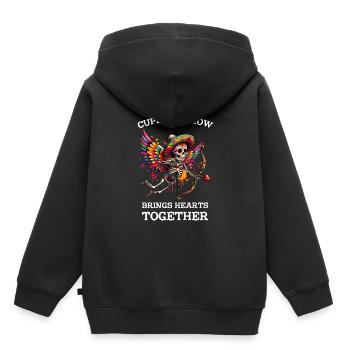 Cupids Arrow bringt Herzen mit Lebendigkeit - Kinder Premium Organic Hoodie - Schwarz - Hinten - AI Model Kid Male (0cm)