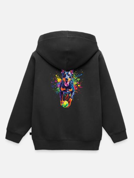 Dobermann - Kinder Premium Organic Hoodie - Schwarz