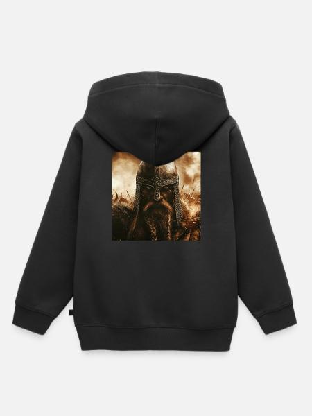 Wikinger - Kinder Premium Organic Hoodie - Schwarz