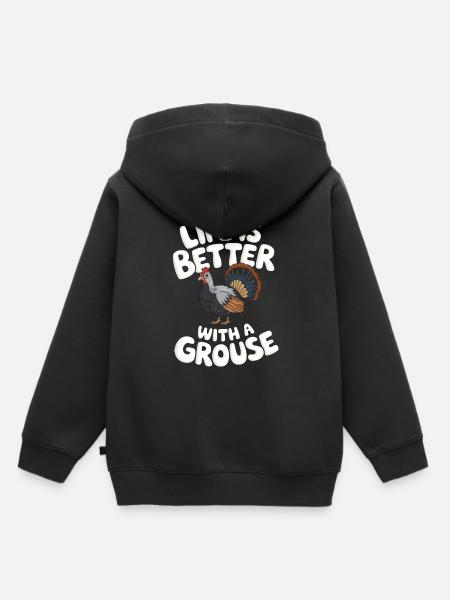 Auerhahn - Kinder Premium Organic Hoodie - Schwarz