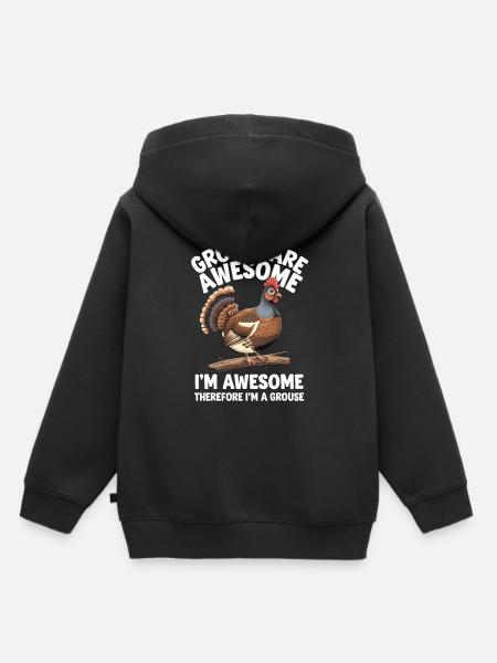 Auerhahn - Kinder Premium Organic Hoodie - Schwarz