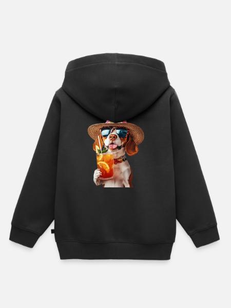 Beagle - Kinder Premium Organic Hoodie - Schwarz