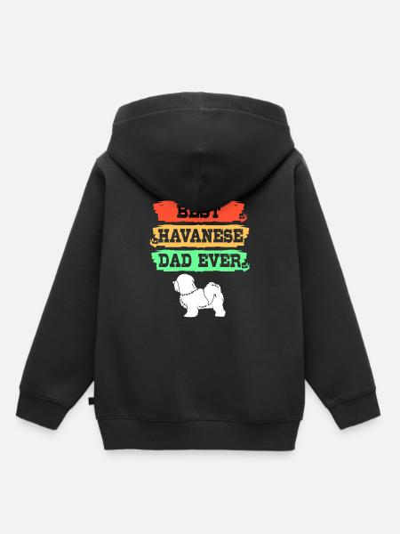 Havaneser - Kinder Premium Organic Hoodie - Schwarz
