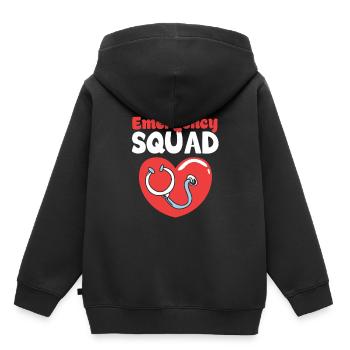 Notfall Krankenschwester Team - Kinder Premium Organic Hoodie - Schwarz - Hinten - AI Model Kid Male (0cm)