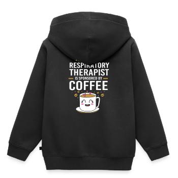 Breathing Breathing Respiratory Therapist Oxygen - Kids Premium Organic Hoodie - black - Back - AI Model Kid Male (0cm)