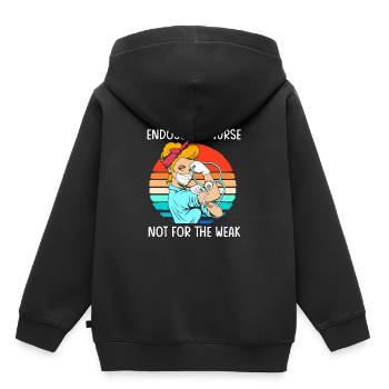 Gastro-entérologie - Sweat Premium à capuche enfant bio - noir - Dos - AI Model Kid Male (0cm)