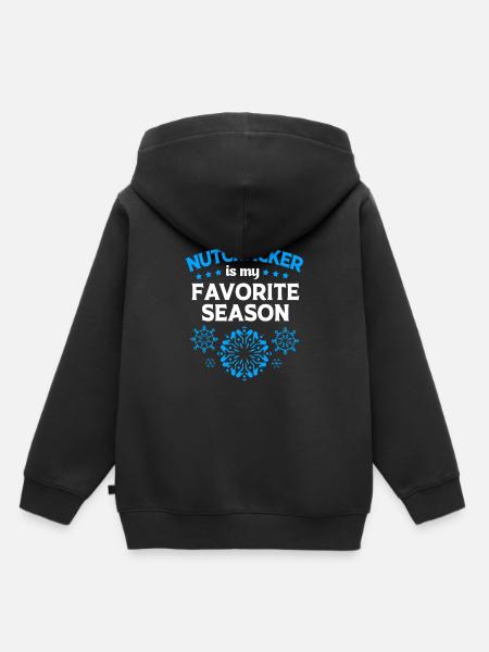Weihnachten Nussknacker - Kinder Premium Organic Hoodie - Schwarz