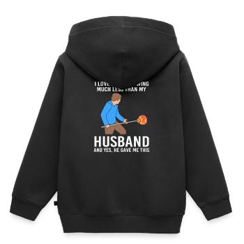 Verre soufflé - Sweat Premium à capuche enfant bio - noir - Dos - AI Model Kid Male (0cm)