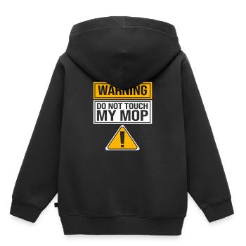 Hausmeister - Kinder Premium Organic Hoodie - Schwarz - Hinten - AI Model Kid Male (0cm)