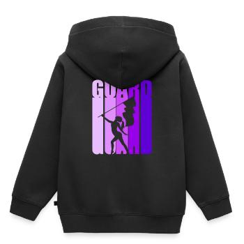 Drapeau Drapeau Agitateur Drapeau Waver Carnival - Sweat Premium à capuche enfant bio - noir - Dos - AI Model Kid Male (0cm)