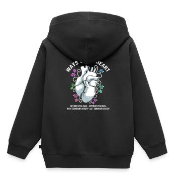 MFA Medizin Mediziner - Kinder Premium Organic Hoodie - Schwarz - Hinten - AI Model Kid Male (0cm)