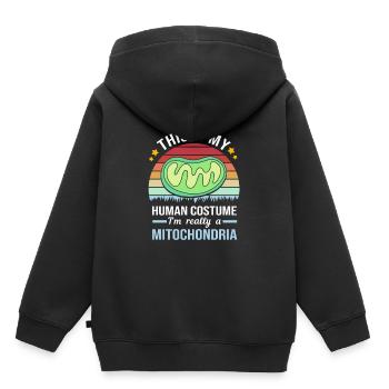 Molecule Structural Formula - Kids Premium Organic Hoodie - black - Back - AI Model Kid Male (0cm)