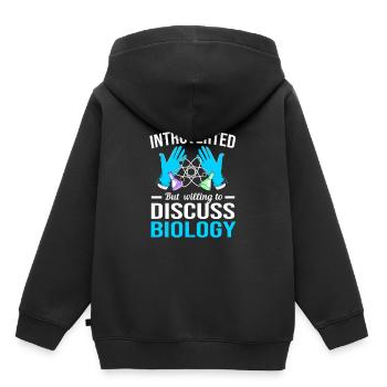 Molecule Structural Formula - Kids Premium Organic Hoodie - black - Back - AI Model Kid Male (0cm)