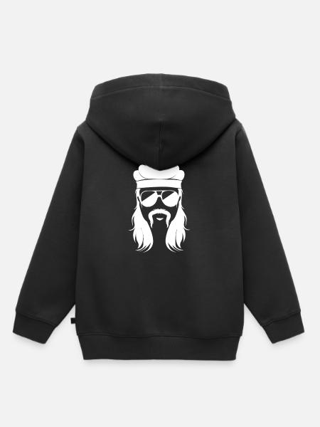 Mulet Coupe de cheveux Mulet - Sweat Premium à capuche enfant bio - noir