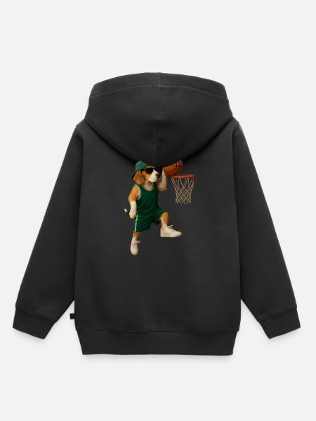 Beagle - Kinder Premium Organic Hoodie - Schwarz