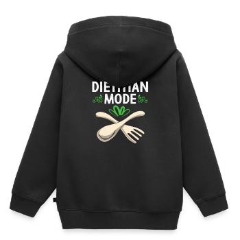 Alimentation Nutrition alimentaire - Sweat Premium à capuche enfant bio - noir - Dos - AI Model Kid Male (0cm)