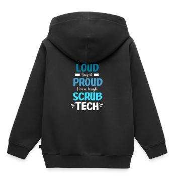 CTA Chirurg Chirurgie - Kinder Premium Organic Hoodie - Schwarz - Hinten - AI Model Kid Male (0cm)