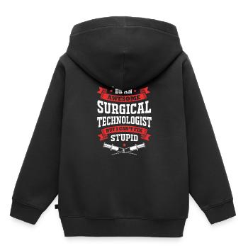 Chirurgie Chirurg CTA - Kinder Premium Organic Hoodie - Schwarz - Hinten - AI Model Kid Male (0cm)