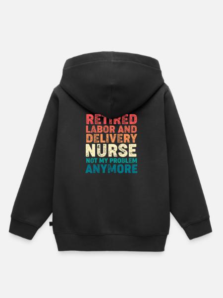 Hebamme Entbindung - Kinder Premium Organic Hoodie - Schwarz
