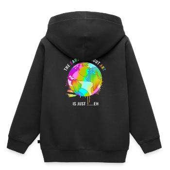 Jour de la Terre - Sweat Premium à capuche enfant bio - noir - Dos - AI Model Kid Male (0cm)
