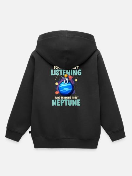 Neptun - Kinder Premium Organic Hoodie - Schwarz