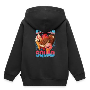 Crème glacée Crème glacée - Sweat Premium à capuche enfant bio - noir - Dos - AI Model Kid Male (0cm)