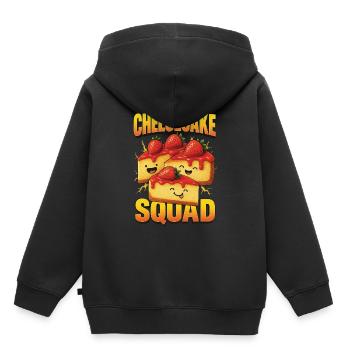 Cheesecake - Kids Premium Organic Hoodie - black - Back - AI Model Kid Male (0cm)