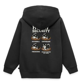 Husky - Kids Premium Organic Hoodie - black - Back - AI Model Kid Male (0cm)