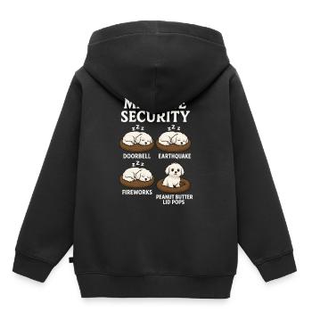 Maltais - Sweat Premium à capuche enfant bio - noir - Dos - AI Model Kid Male (0cm)