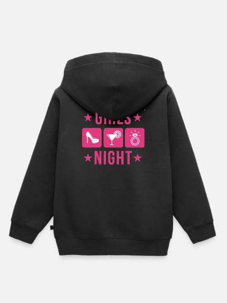 Girls Night - Kinder Premium Organic Hoodie - Schwarz