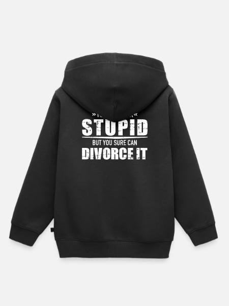 Scheidung - Kinder Premium Organic Hoodie - Schwarz