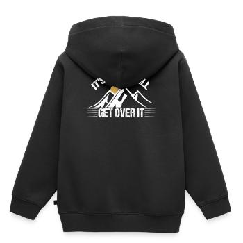 Its Just A Hill Get Over It - Kids Premium Organic Hoodie - black - Back - AI Model Kid Male (0cm)