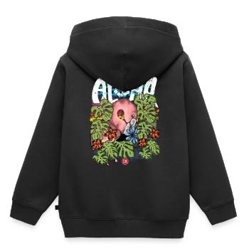 Aloha - Sweat Premium à capuche enfant bio - noir - Dos - AI Model Kid Male (0cm)