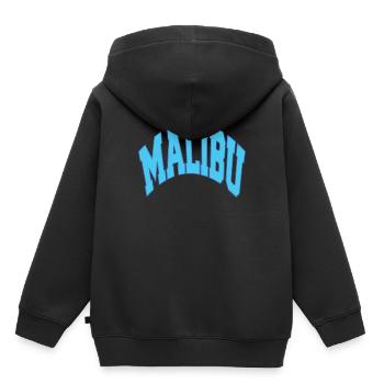 T-shirt bleu MALIBU California Sport - Sweat Premium à capuche enfant bio - noir - Dos - AI Model Kid Male (0cm)