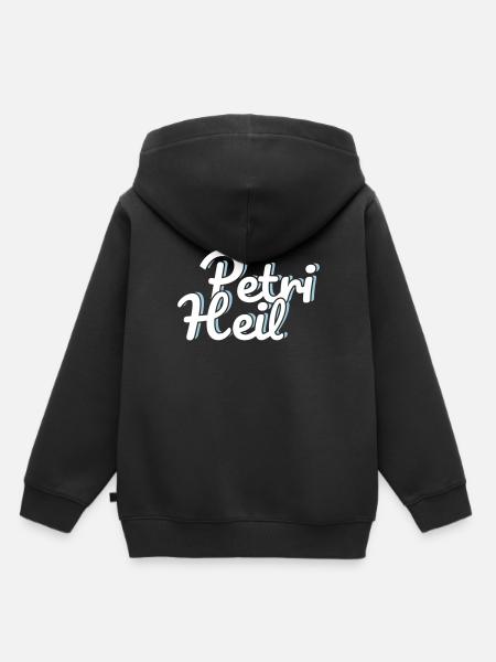 Petri Heil - Kinder Premium Organic Hoodie - Schwarz