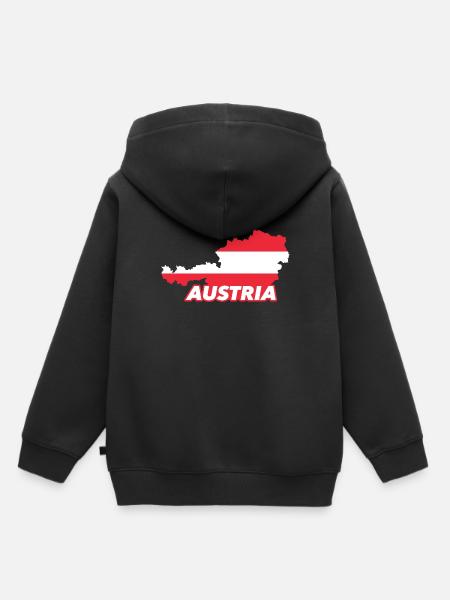 Austria - Kids Premium Organic Hoodie - black