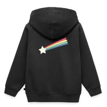 Sternschnuppe Motiv Design Selbst Gestalten Gesche - Kinder Premium Organic Hoodie - Schwarz - Hinten - AI Model Kid Male (0cm)