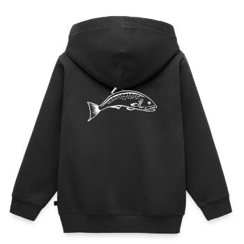Saumon - Sweat Premium à capuche enfant bio - noir - Dos - AI Model Kid Male (0cm)