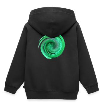 Depokit Universe Mill - Kids Premium Organic Hoodie - black - Back - AI Model Kid Male (0cm)