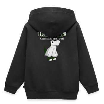 Ghost Dinosaur - Kids Premium Organic Hoodie - black - Back - AI Model Kid Male (0cm)