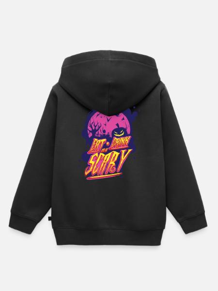 Halloween - Kinder Premium Organic Hoodie - Schwarz