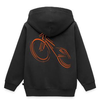 rad - Kinder Premium Organic Hoodie - Schwarz - Hinten - AI Model Kid Male (0cm)
