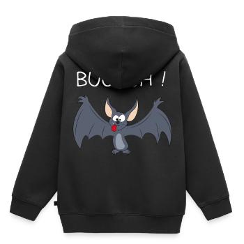 Fledermaus - Kinder Premium Organic Hoodie - Schwarz - Hinten - AI Model Kid Male (0cm)