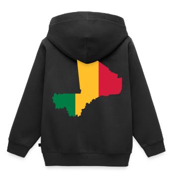 mali - Sweat Premium à capuche enfant bio - noir - Dos - AI Model Kid Male (0cm)