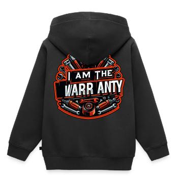 Je suis la garantie 44 - Sweat Premium à capuche enfant bio - noir - Dos - AI Model Kid Male (0cm)