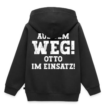 Otto Lustiger Spruch Vorname Name Otto - Kinder Premium Organic Hoodie - Schwarz - Hinten - AI Model Kid Male (0cm)