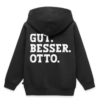 Gut Besser Otto Lustiger Spruch Name Otto - Kinder Premium Organic Hoodie - Schwarz - Hinten - AI Model Kid Male (0cm)
